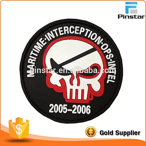 Make Your Own Design Cheap 3D Soft Rubber Custom PVC Logo Skull Patch