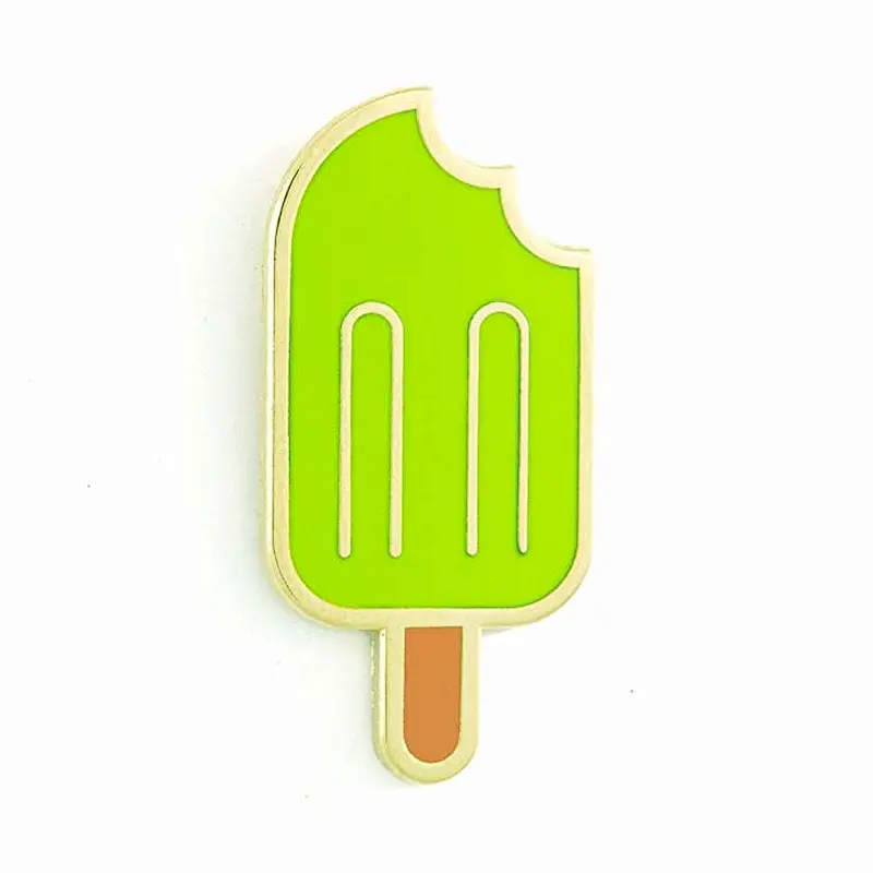 Making custom the summer popsicle shape hard enamel lapel pins