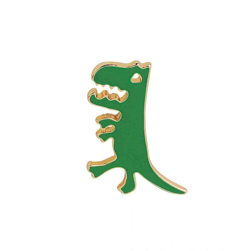Simple and Lovely Green Dinosaur Lapel Pin Brooch