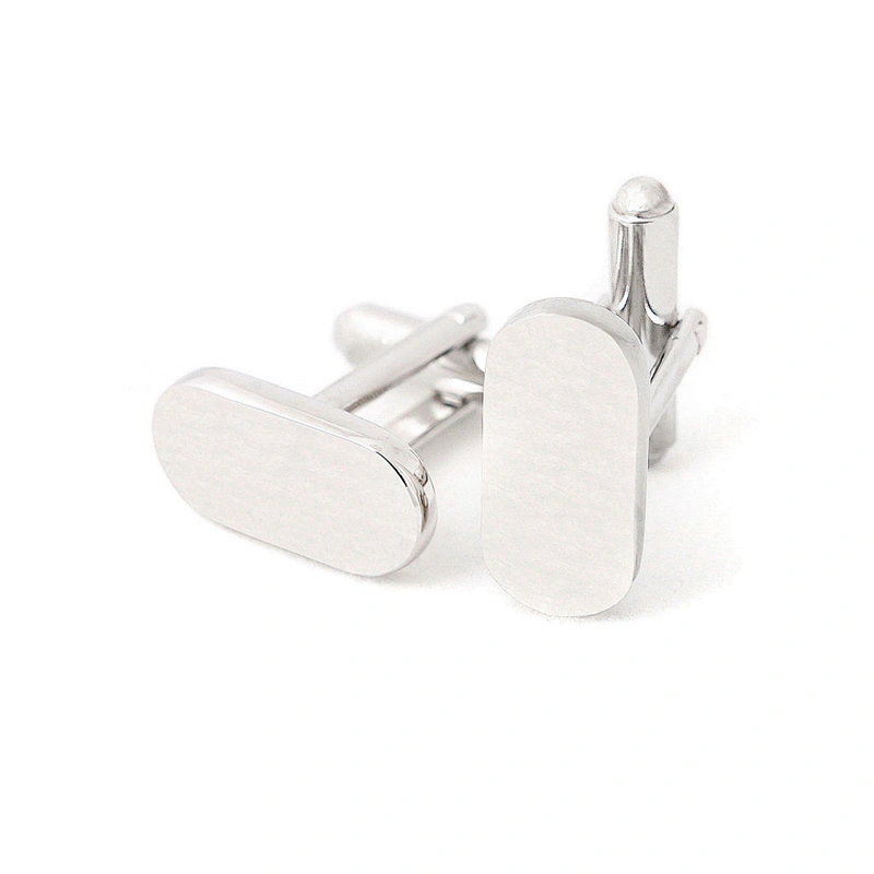 Hot Men's Luxury Round Oval Square Stainless Steel Cufflink Blanks