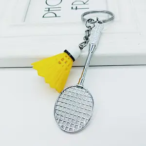Simulation Metal Keychain Badminton Manufacturer of Keychains