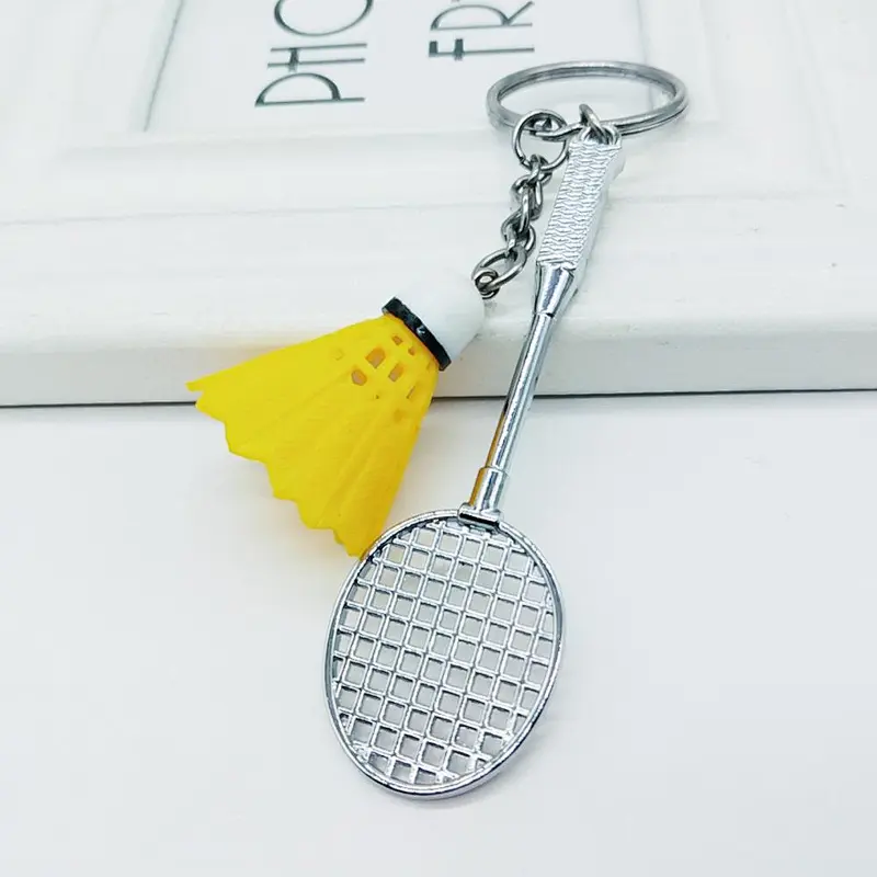 Simulation Metal Keychain Badminton Manufacturer of Keychains