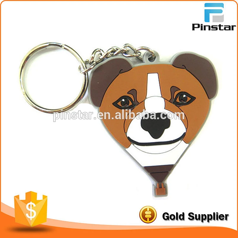 Hot Selling Custom Key Shaped Key Ring Soft PVC Rubber Keychain