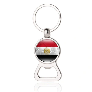 Different customized football match bottle opener keychain
