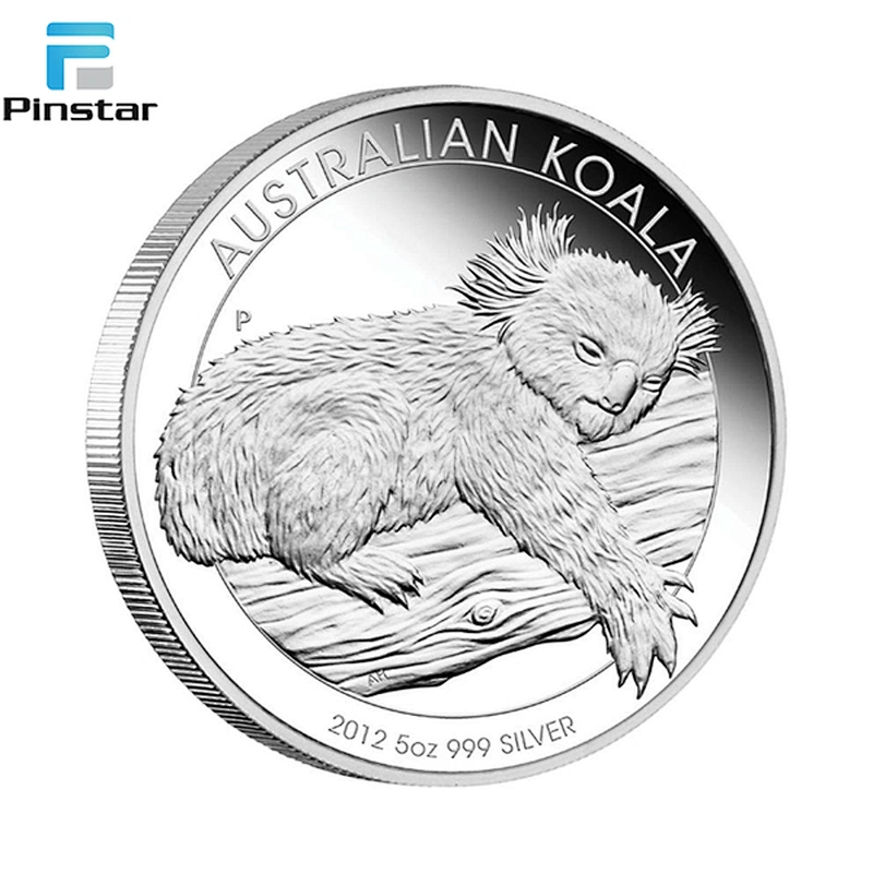 Manufacture metal crafts Factory custom silver coins 999