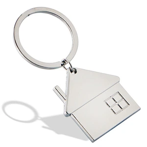 Hot Selling Custom Metal House Shaped Keychains