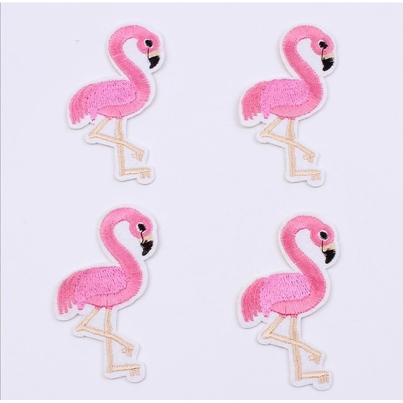 Bird Flamingo Design Iron on iron-on Patches