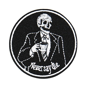 Factory Making Cheap Price Custom Round Shaped Black White Patches