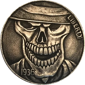 China supplier Wholesale skeleton custom metal antique challenge coins