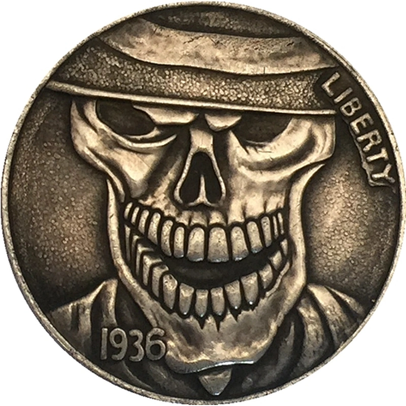 China supplier Wholesale skeleton custom metal antique challenge coins