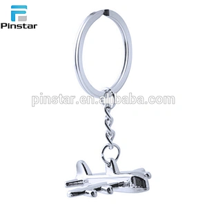 In stock factory price customized plane model keychains