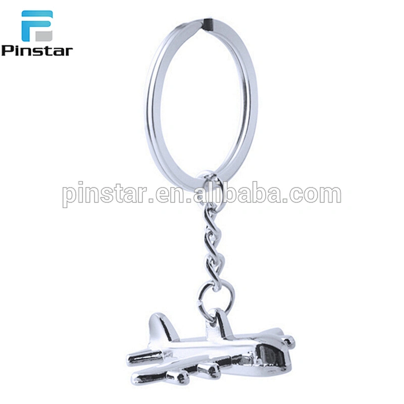 In stock factory price customized plane model keychains