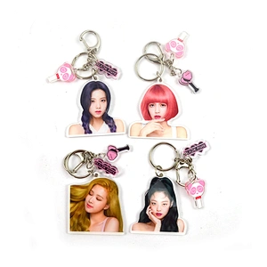 Factory Making Customized Photo Souvenir Gift Charm Keychains Blackpink Kpop Acrylic Keychain
