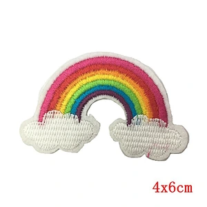 High quality LGBT rainbow custom embroidery patches sew on / iron on for clothing
