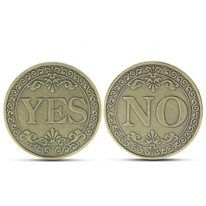 Factory Wholesale In Stock Retro Collection Gift Commemorative Coin Yes or No Lucky Decision Coin