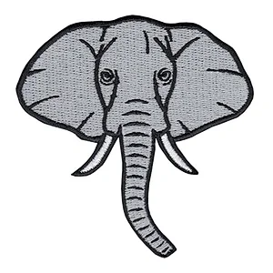2018 Wholesale cute elephant design embroidery patches
