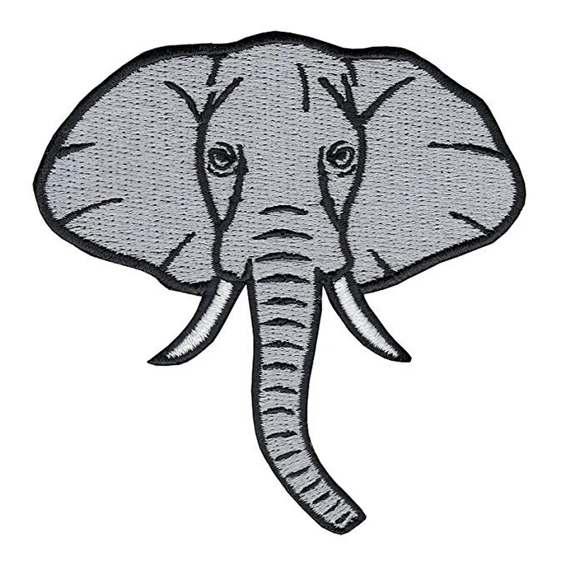 2018 Wholesale cute elephant design embroidery patches