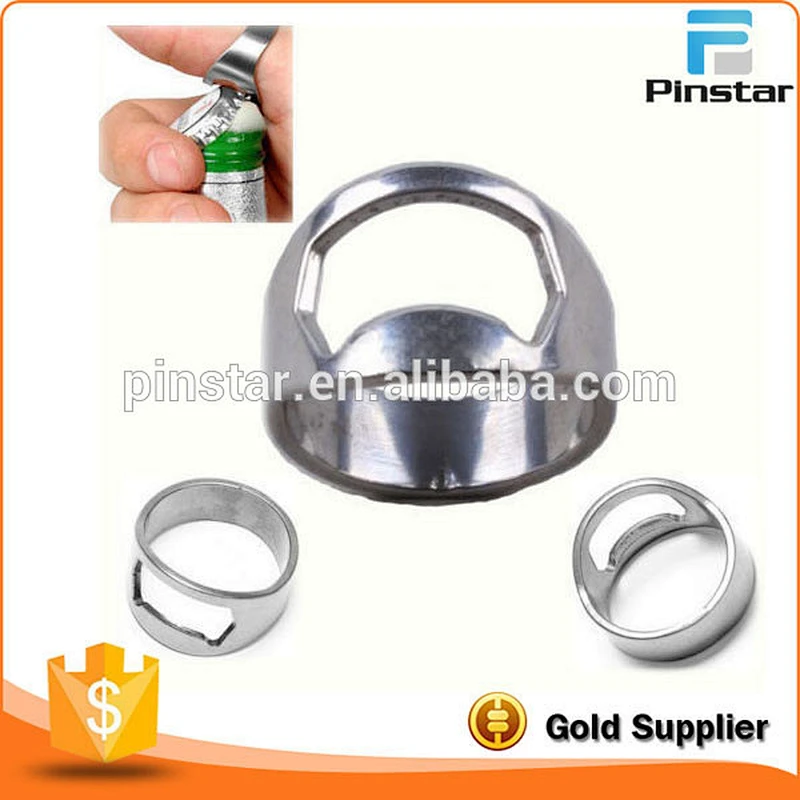 Promotion Cheap Custom Cast Iron Finger Ring Beer Bottle Opener