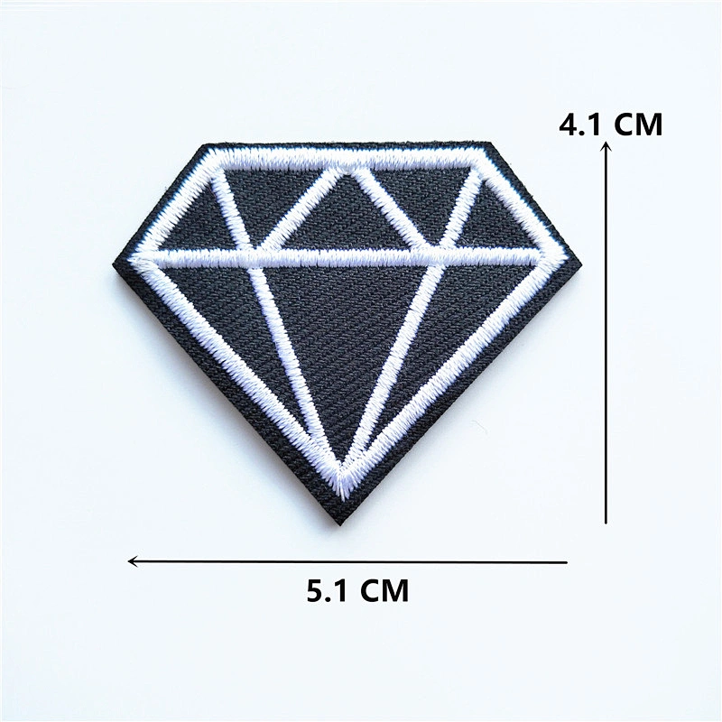 wholesale cheap fashion embroidered black and white patch