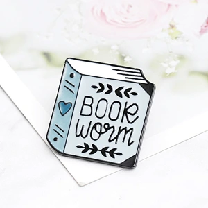 Book Soft Enamel Lapel Accessories Pin for Clothes