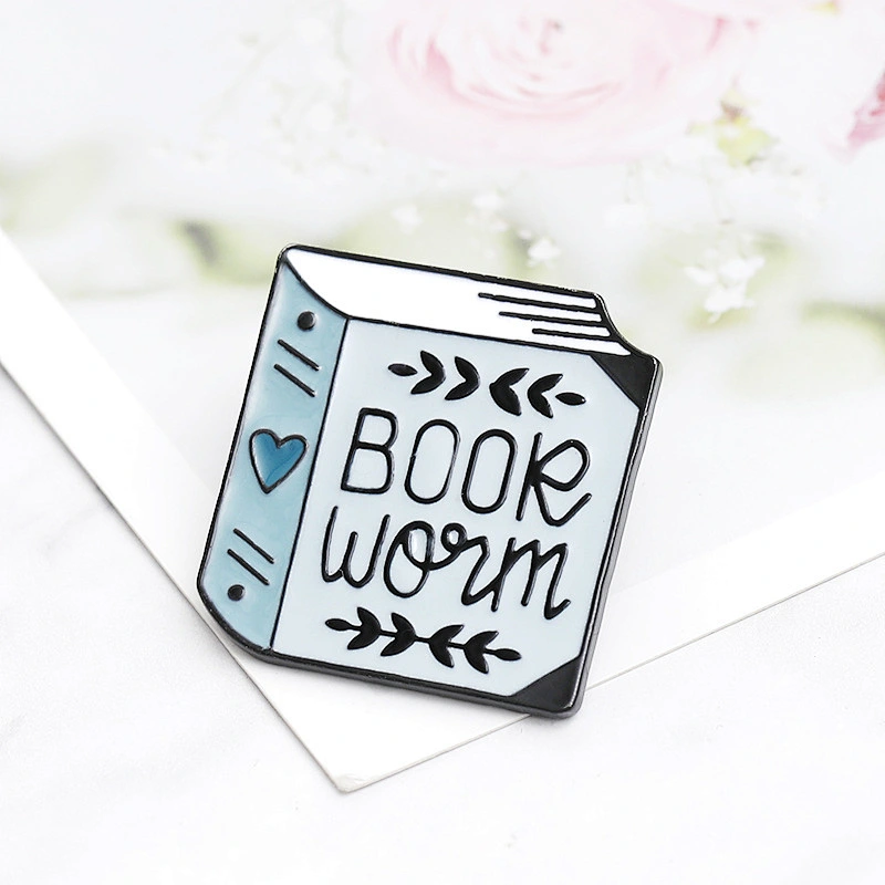 Book Soft Enamel Lapel Accessories Pin for Clothes
