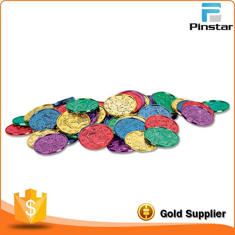 cheap wholesale blank colorful custom plastic token coin for game