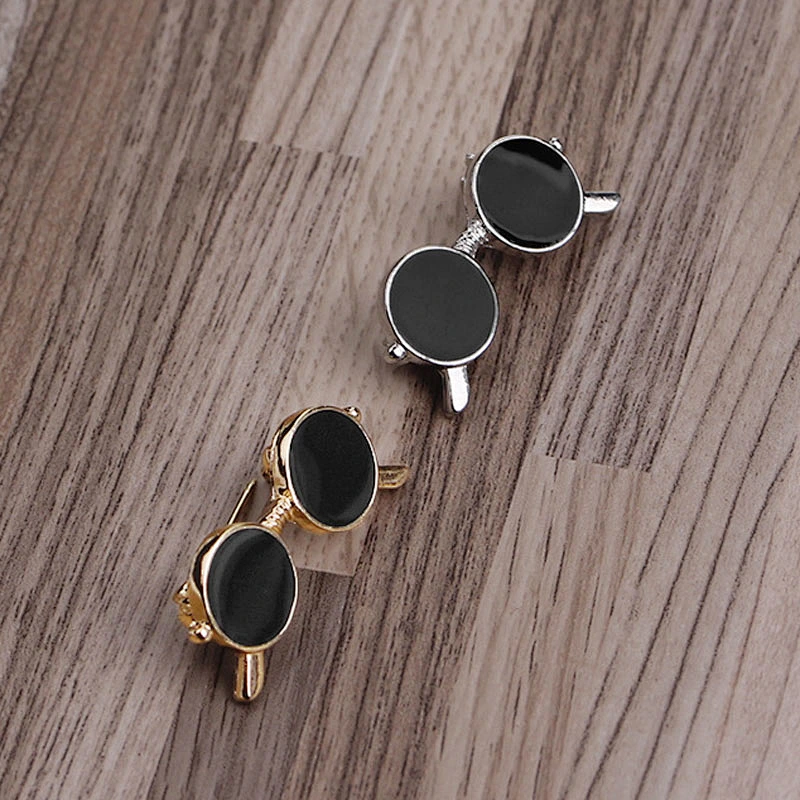 Factory Wholesale In Stock Custom Gold Silver Metal Brooch Badge Sunglasses Pin