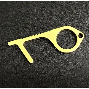 Edc Brass Door Opener keychain Anti virus, dust, bacteria, isolation