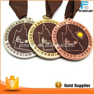 Cheap gold silver copper metal custom championship award medal / medals
