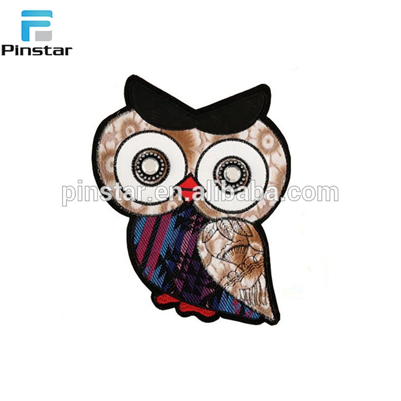 factory manufacture eye design custom embroidery patch
