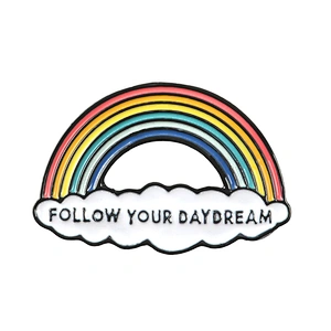 Factory Wholesale In Stock LGBT Pride Enamel Pin Gift Gay Pride Rainbow Metal Lapel Pins