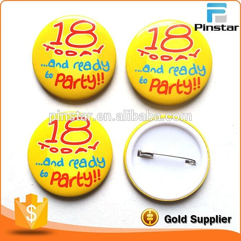 14 Years Experience Button Badge Tin Badge Custom Metal Pin Badges Botton
