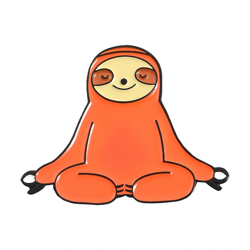 Custom High Quality Sloth Pin Soft Enamel Pin Cartoon Pins Animal