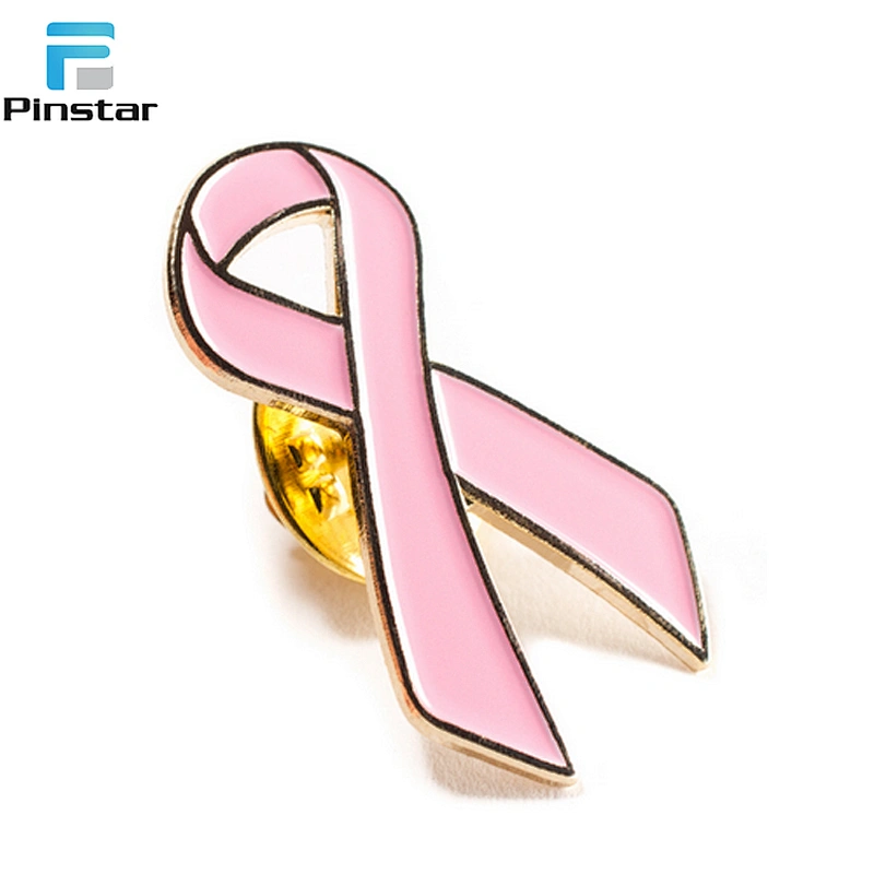 NEW Red Pink Ribbon Breast Cancer Awareness Lapel Pins wholesale