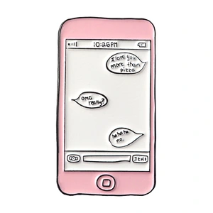 High Quality Custom Pink Color Filled Enamel Lapel Pin for Lovers