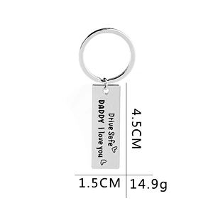 Making Custom Personalized Gift Father's Day DAD Metal Keychain