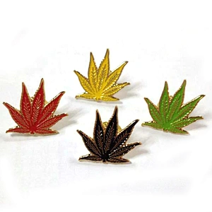 Making Grateful Dead Dab Life Hat Pin Badge Cannabis Leaf Enamel Lapel Pin