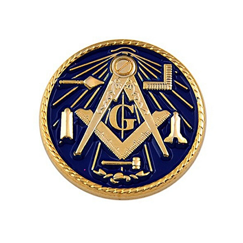 Suzhou Freemason Magnet Metal Custom Masonic Lapel Pin Badge