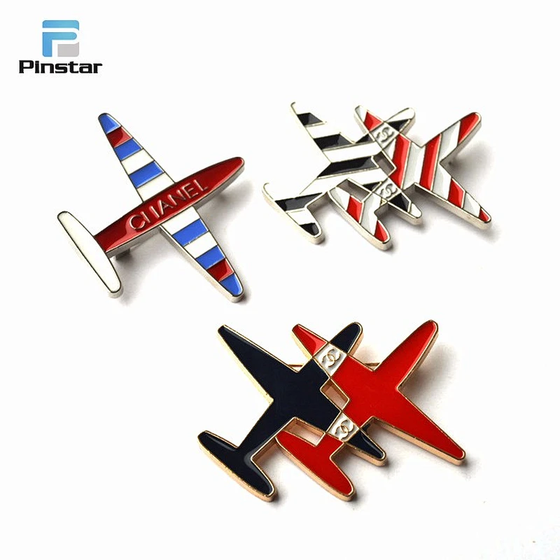 manufacture of lapel pins wholesale airplane lapel pin