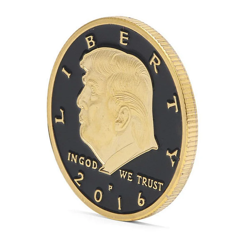 Wholesale gift United states Trump custom metal antique challenge coins