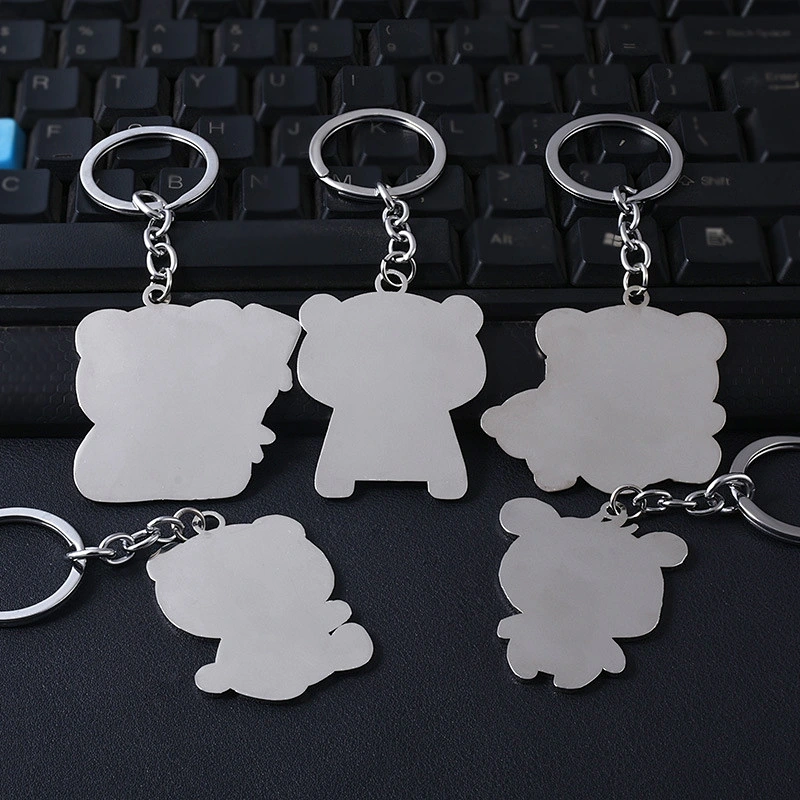 china factory bulk custom logo panda key chain