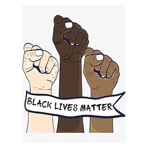 BLACK LIVES MATTER soft enamel lapel pin