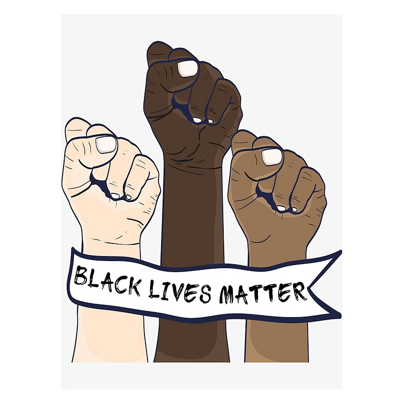 BLACK LIVES MATTER soft enamel lapel pin
