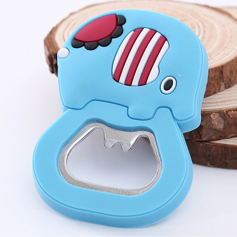 Wholesale Animal Bear Design Custom PVC Bottle Opener