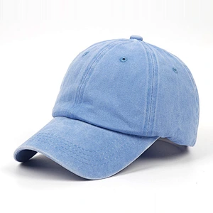 New Style Jean Material Plain Blank Baseball Sports Cap With Custom Logo