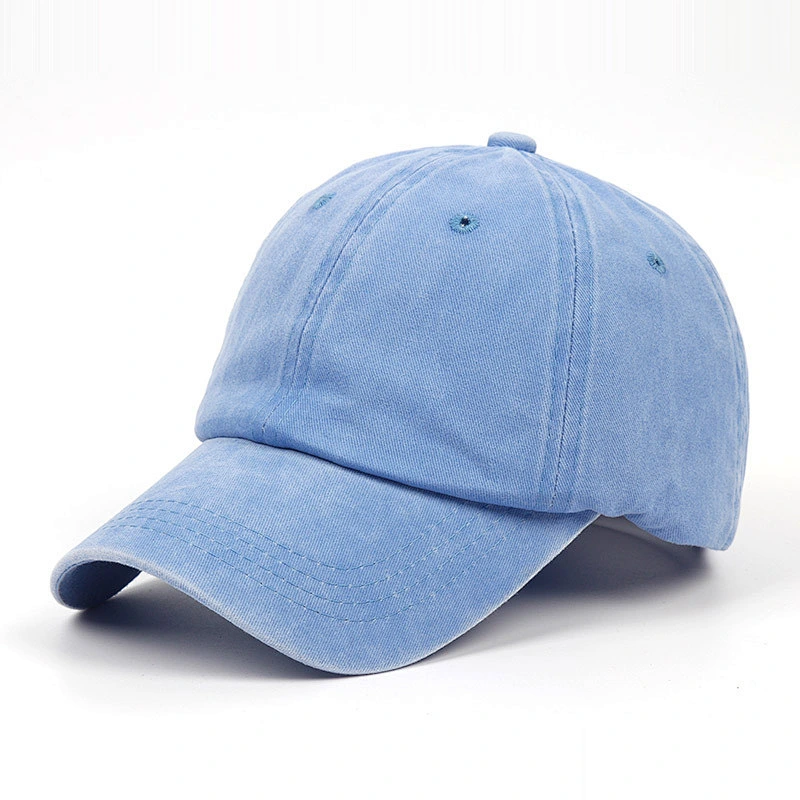 New Style Jean Material Plain Blank Baseball Sports Cap With Custom Logo