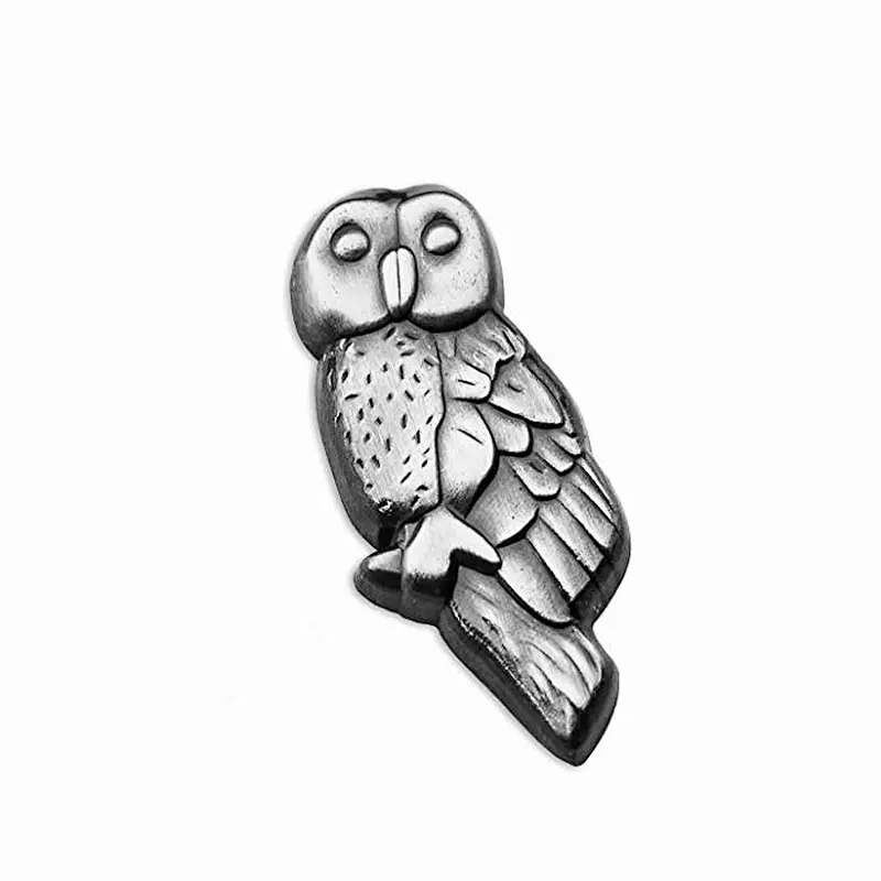 Manufacturer Custom 3D Antique owl shape  Metal Lapel Pin