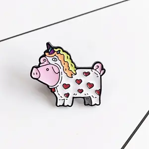 Pig Unicorn Cartoon Enamel Lapel Pin
