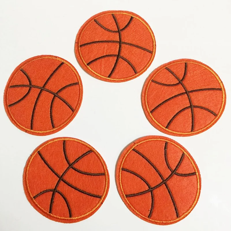 September Best Price China Supplier Basketball Embroidery Patch Iron on Cloth