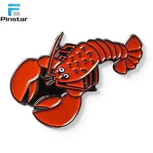 Wholesale Custom Soft Enamel Lobster Metal Lapel Pins Supplier